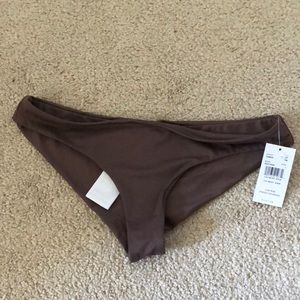 Raisin color cheeky RVCA bikini bottoms